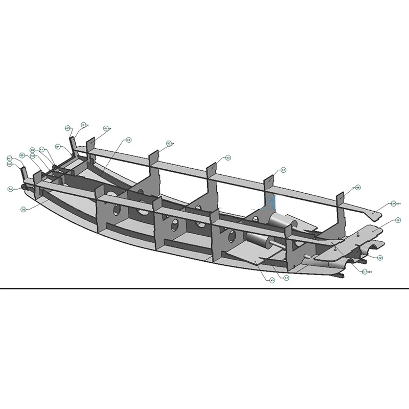 DIY1/16 LCM3 US Army Landing Craft Normandy 1944 Remote Control Simulation Manual Ship Model Kit