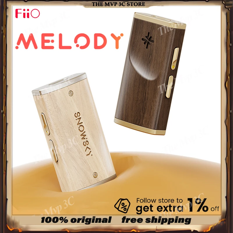 

FiiO SnowSky Melody индивидуальный деревянный мини-портативный аудиоусилитель легкий музыкальный плеер без потерь музыкальный адаптер двойной ЦАП