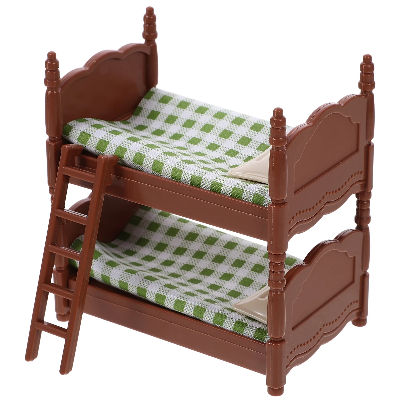 Mini Bunk Bed Children's Toys Miniature House Prop Model Furniture Ornament Miniatures Air Twin