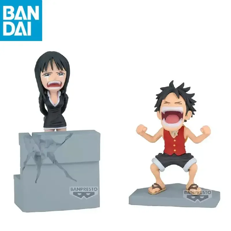 Original BANDAI Banpresto WCF Vol.17 ONE PIECE Nico Robin Luffy Enies Lobby PVC Action Figure Toy