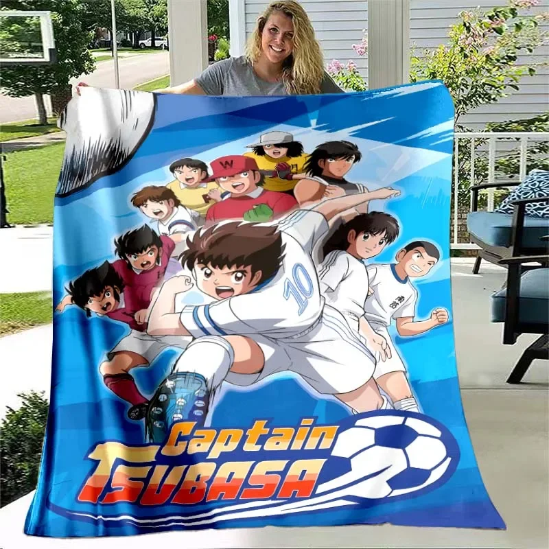 

3D Captain Tsubasa Cartoon blankets picnic blanket Warm Flannel blankets Soft and comfortable blanket bed linings Birthday Gift