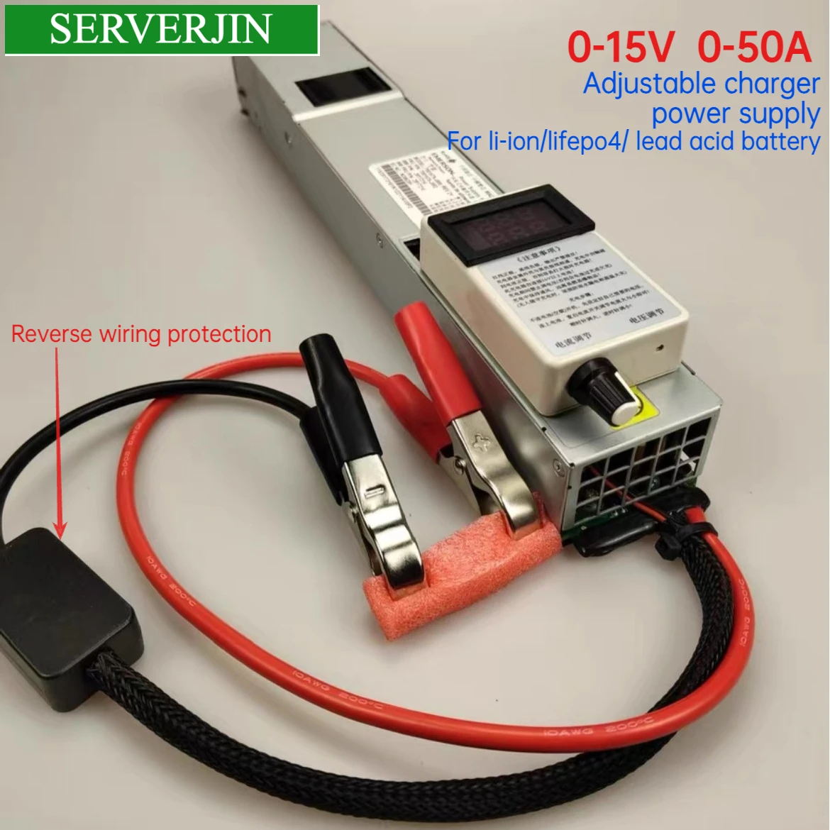 

Charger for lifepo4 12V Adjustable Charger，lifepo4 charger 3.65V 14.6V 50a 40a 12.6V 50A 30a 20a lithium charger 2-15V 2-50A