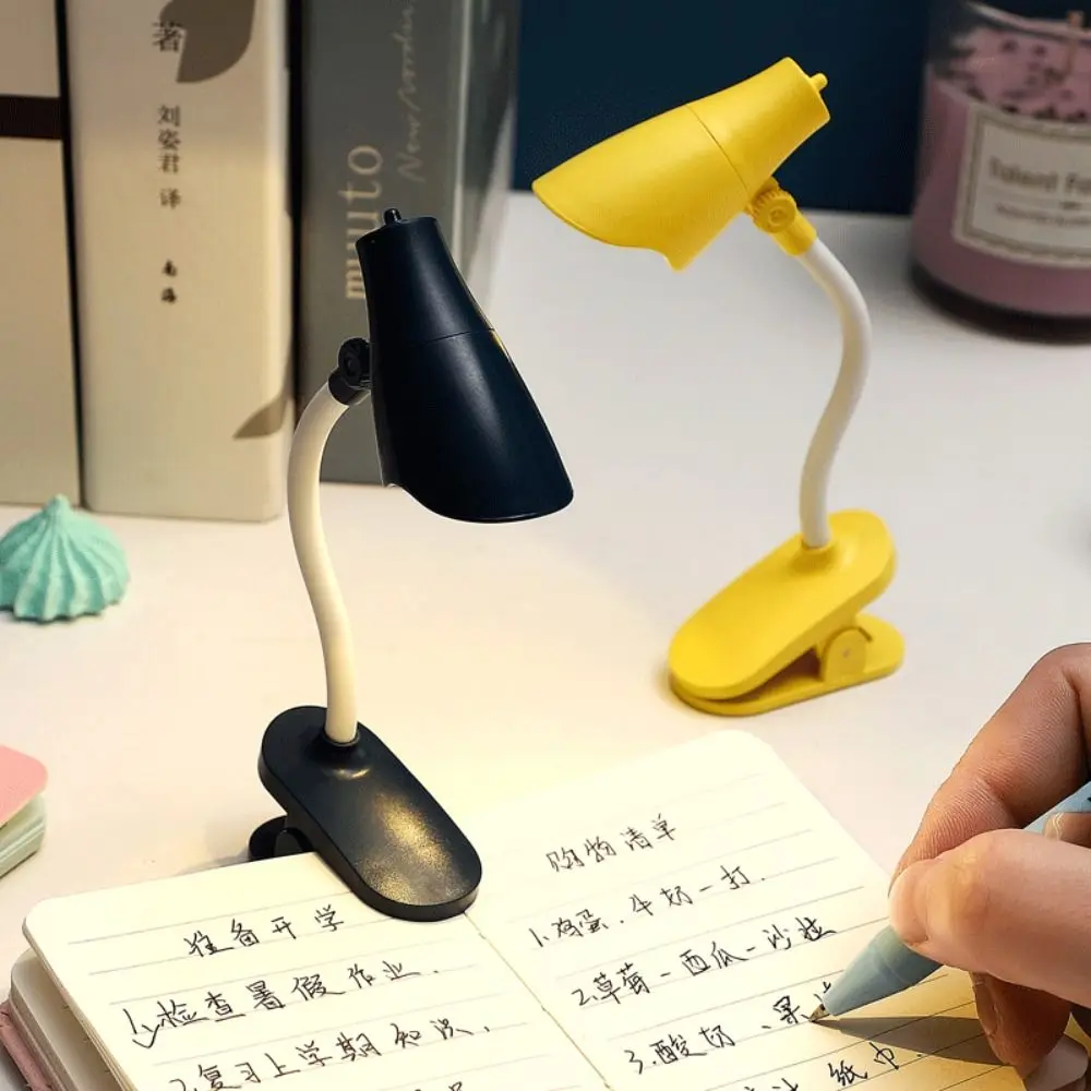 Portable Eye Protection Creative Gift Desk Lamp with Clip Reading Book Clip Light Bedside Study Lamp Mini Table Lamp