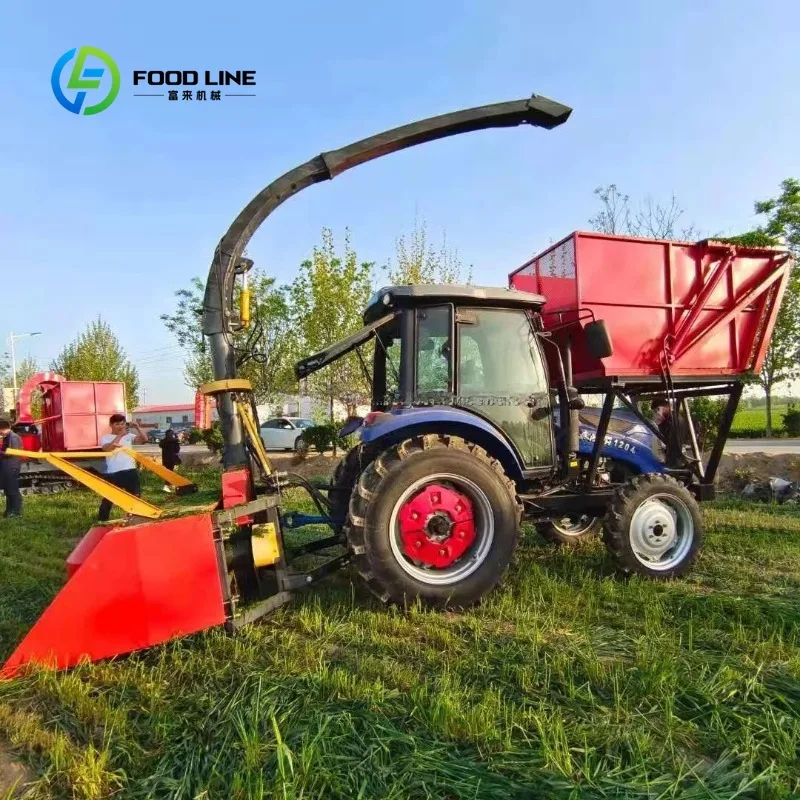 Crawler Type Forage Harvester Agricultural Silage Harvester With Storage Bin