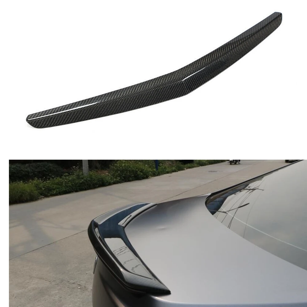 

Carbon Fiber Rear Trunk Lid Spoiler Wing Car Tailgate Flap Decklid Trim Roof Splitter Lip For Cadillac ATS 2014-2019