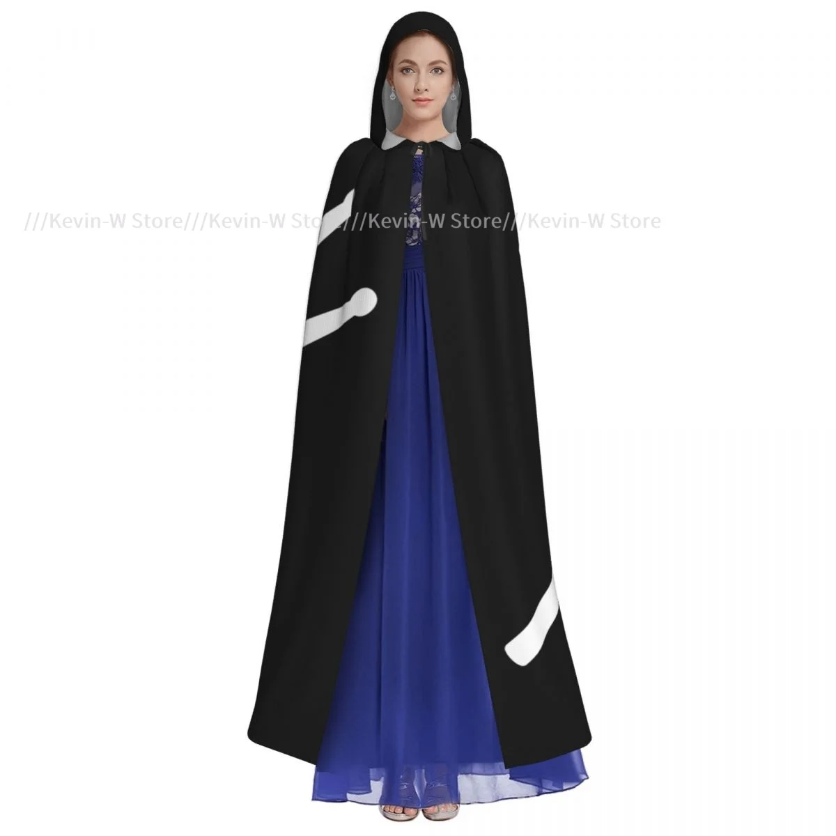 Hooded Cloak Unisex Cloak with Hood Drumsticks Drummer Cloak Vampire Witch Cape Cosplay Costume