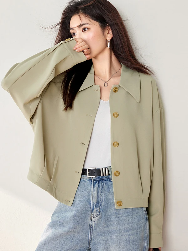 

Модная женская верхняя одежда: весенне-осенняя ветровка с длинными рукавами, утягивающий топ для ранней весны