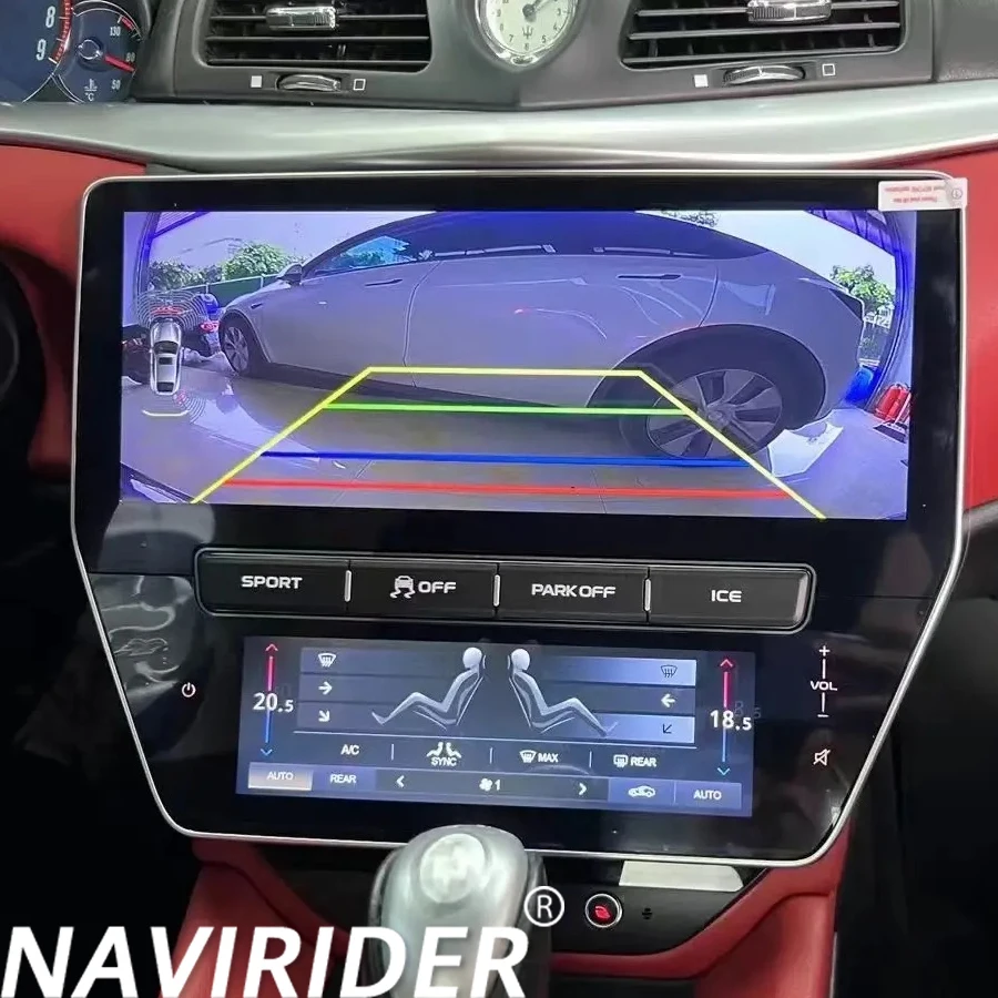 

22inch QLED Screen Android 13 For Maserati GT 2007 - 2015 Car Radio Multimedia Video Player Auto Air Conditioning Panel Carplay