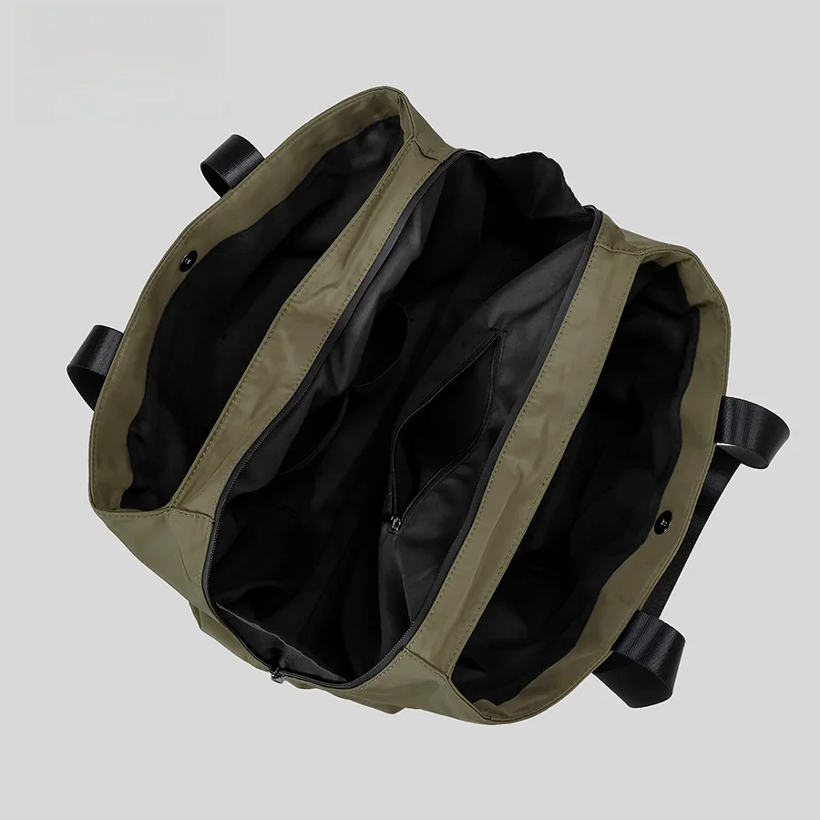 Ele Borsa a tracolla in nylon leggero di grande capacità Borsa impermeabile da donna Borsa da lavoro semplice Faion Tote Bag