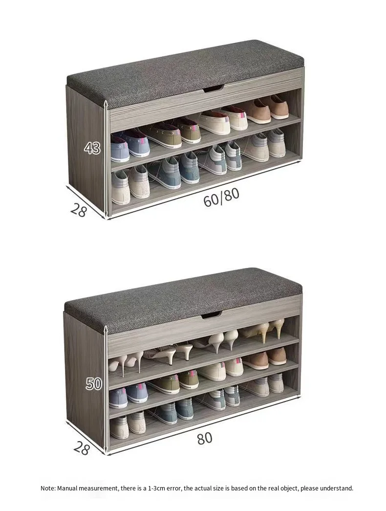 Multifunctional Household Door Storage for Shoe Stool Entry Shoe Rack Sit Door Wear Shoes Stool Entrance Bench Shoes Organizer