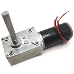 5840-31ZY 12V 24V DC Motor Worm Gear Motor Self-lock High Torque 3.4-70kg Motor for Curtain Machine Billboard Home Equipment
