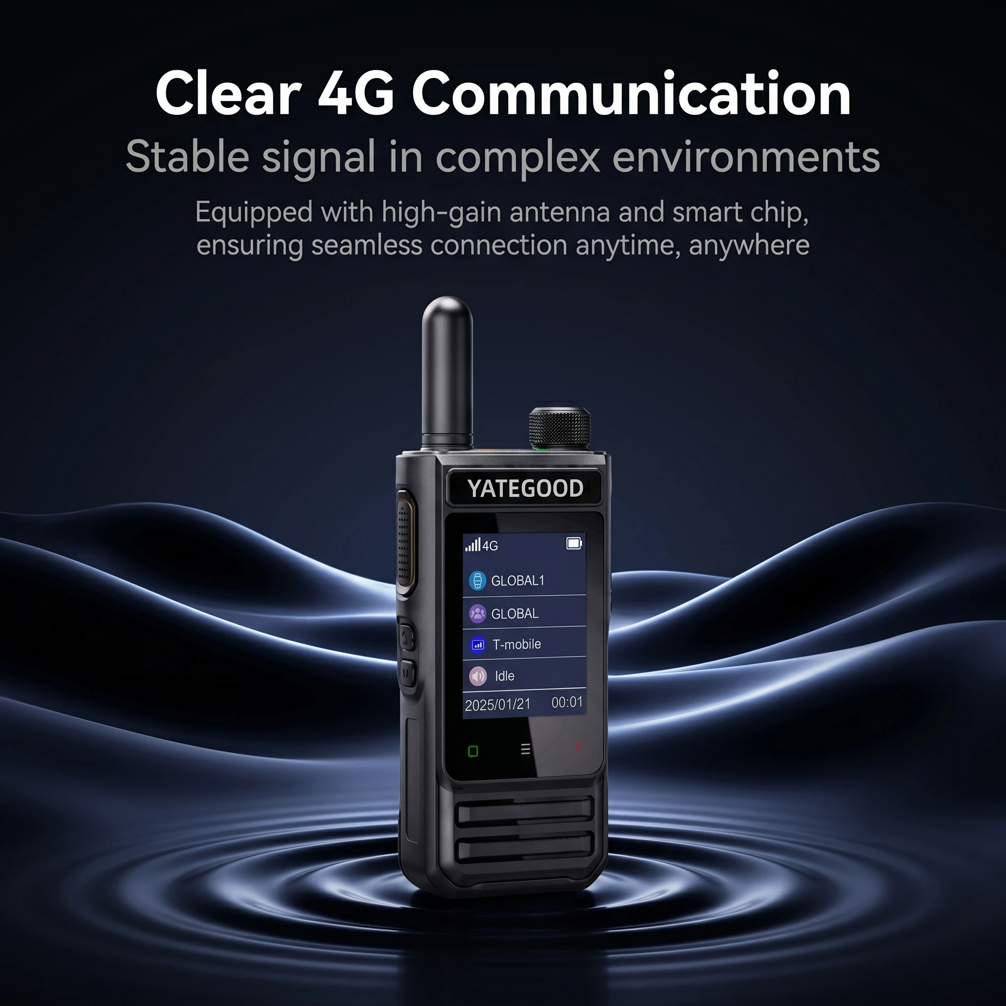 YATEGOOD Global G10 Walkie Talkie  4G 3G PTT  IP67 Waterproof  Long Standby Portable More than 5000KM Network