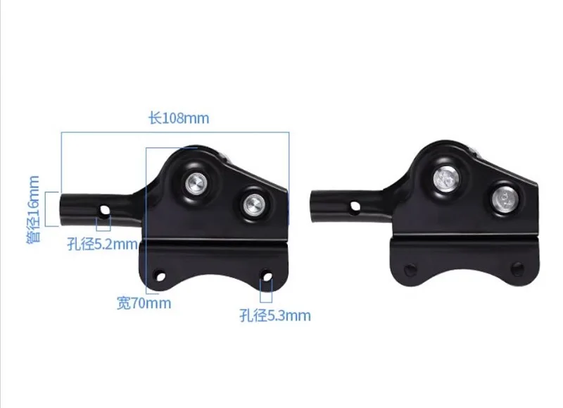 2pcs Sofa folding bed fishing chair suitable for combination buckle riveting seat hinge 180 degree Hinge