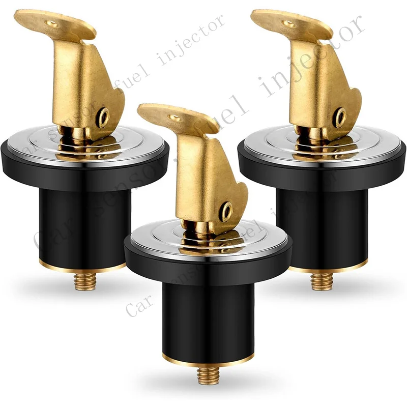 Q+ 3 Pcs 5/8 Inch Brass Drain Plug For Boat Marine Yacht Kayak