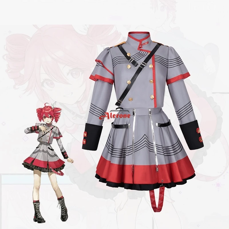 

Vtuber Synthesizer V Kasane Teto Cosplay Costume Gray Outfits Woman Girls Halloween Carnival Cosplay Kasane Teto Clothes
