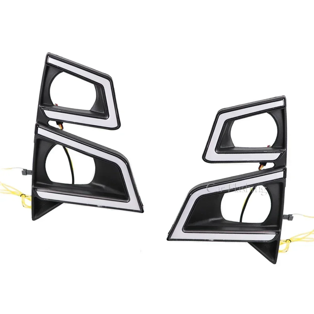 New！ 2PCS For ISUZU D-max Pickup 2020 2021 2022 Turn Signal Waterproof Car Lamp DRL LED Daytime Running Light Fog Lamp