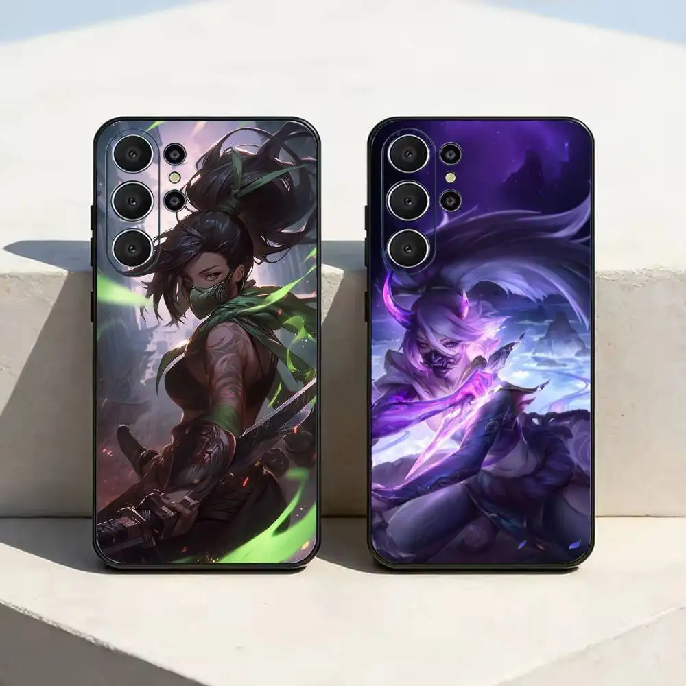 L O L KDA A-Akali Game Phone Case For Samsung S25,S24,S21,S22,S23,S30,Ultra,S20,Plus,Fe,Lite,Note,10,Black Cover