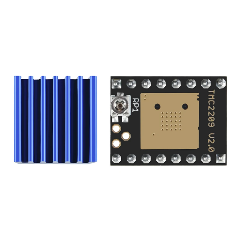TMC2209 V2.0 ไดรเวอร์สเต็ปเปอร์มอเตอร์แบบเงียบ รองรับการแบ่งส่วนได้สูงสุด 256 ระดับ รองรับโหมด Step/Dir และ Uart สำหรับเครื่องพิมพ์ 3 มิติ