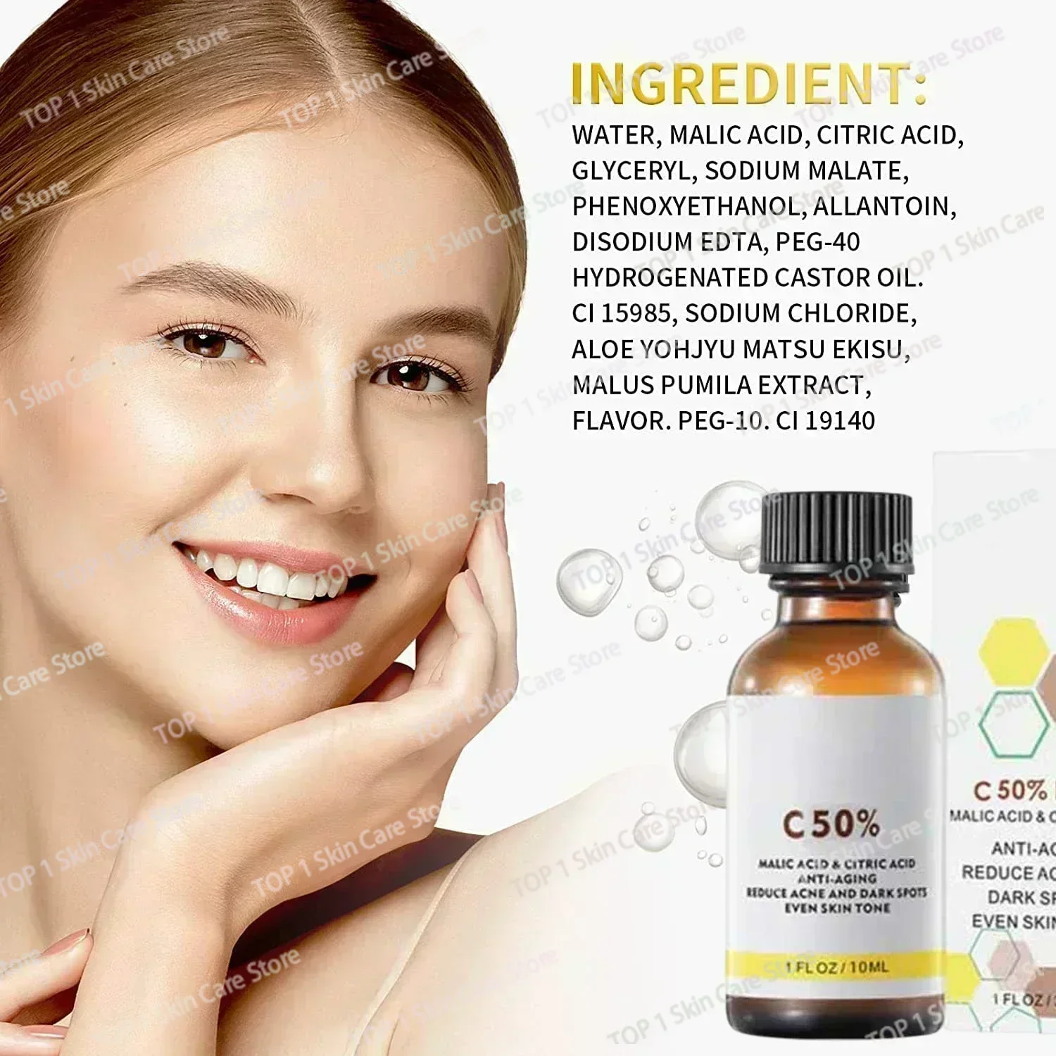 Peeling Serum Bleaching ผิวจุดด่างดําลบ Dead Skin Melanin Scrub Exfoliating Whiten Moisturize Skin Rejuvenating Essence