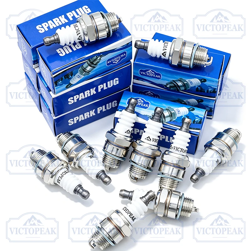 L7T 10 Pcs Spark Plug for Garden Machinery Engine Brush Cutter Chainsaw