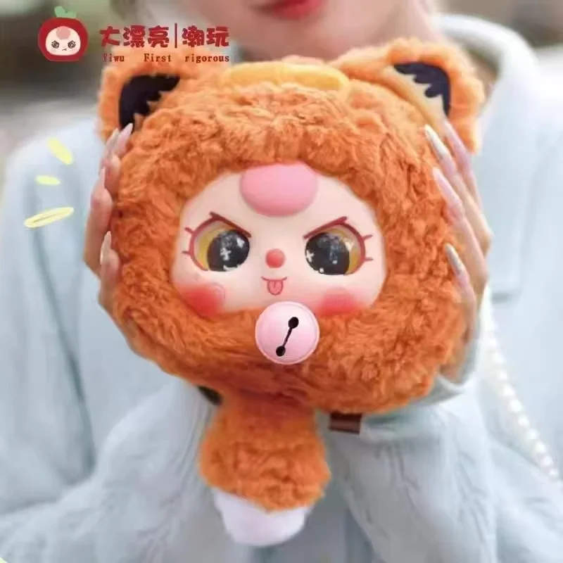 New Cute Baby Three Lucky Cat Zipper Bag Series Blind Box Vinyl Doll Decoration Backpack Pendant Mystery Box Christmas Gift