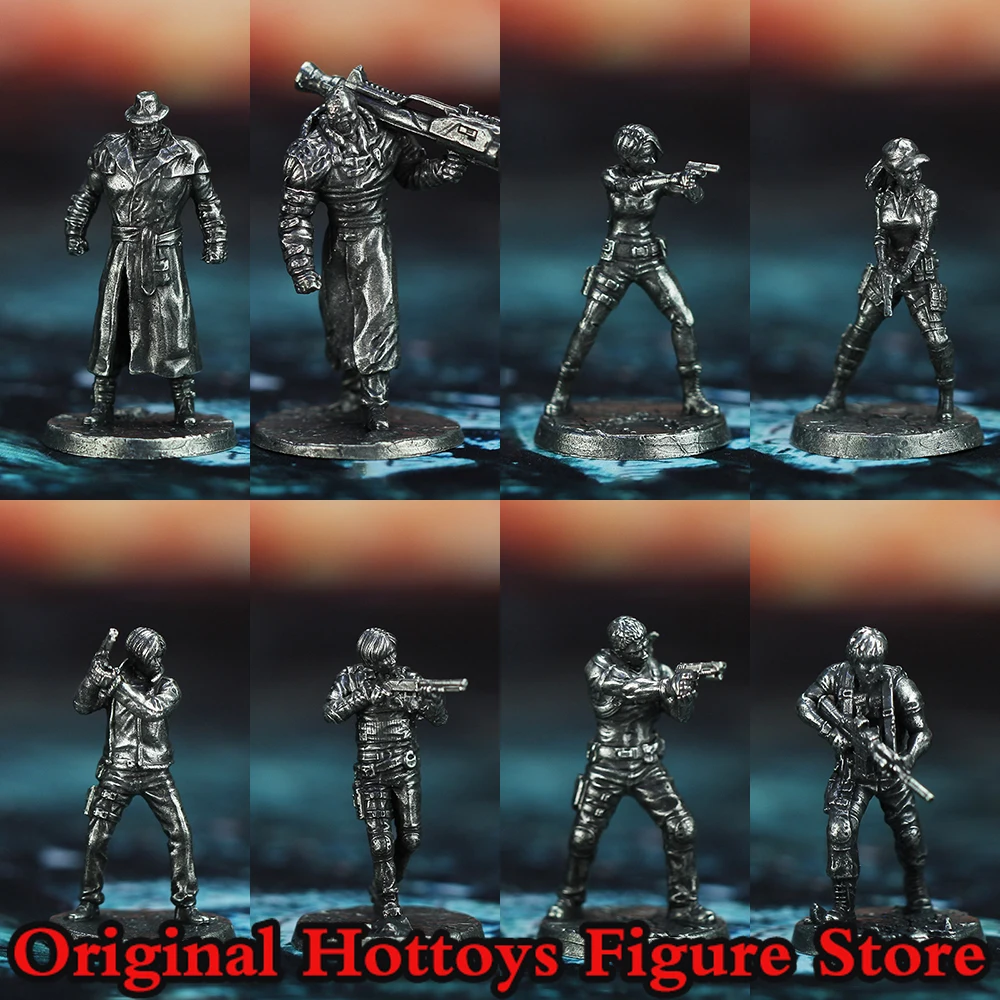 In Stock 1/35 Scale Soldier Model Alloy Bronze Game Series Ornament Toy Full Set About 4cm Action Figure Doll Fans Gifts