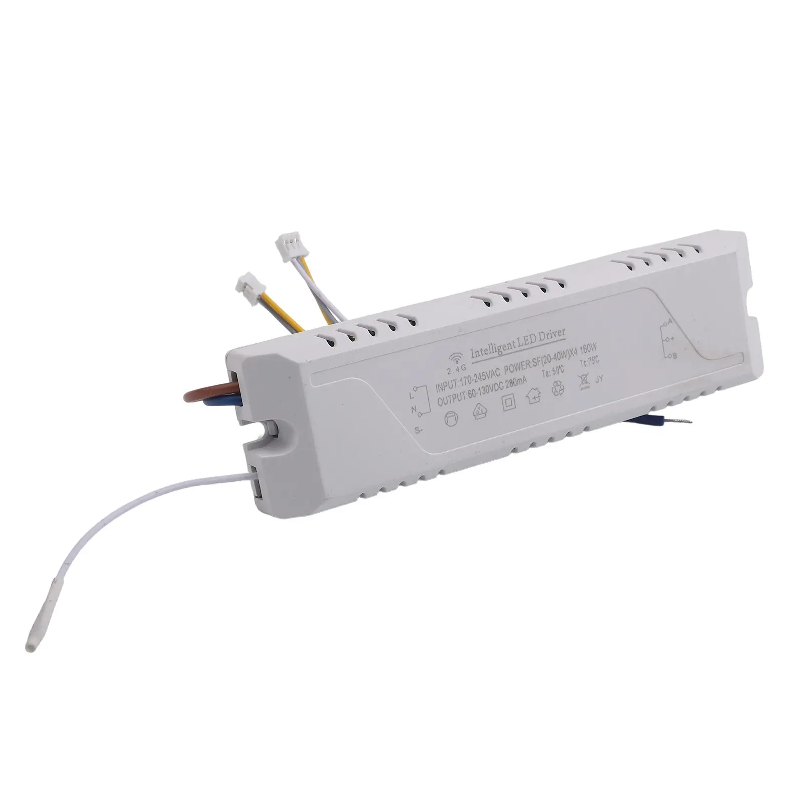 2.4G Smart Dimmable LED Driver with APP Integration and RF Remote for AC175 265V Input and DC140V to 210V Output Ranges
