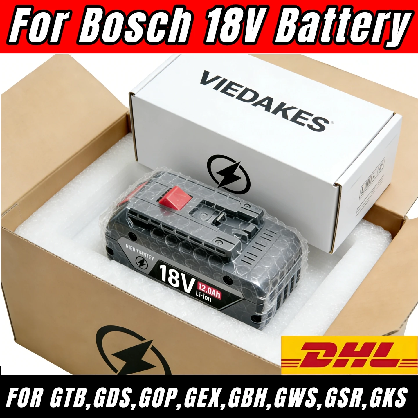 

Совместим с аккумулятором bosch 18 В, оригинальным аккумулятором 12 Ач, 10,0 Ач, замена для серии Bosch GAL 18 В, мощностью все инструменты Bosch 18 В.