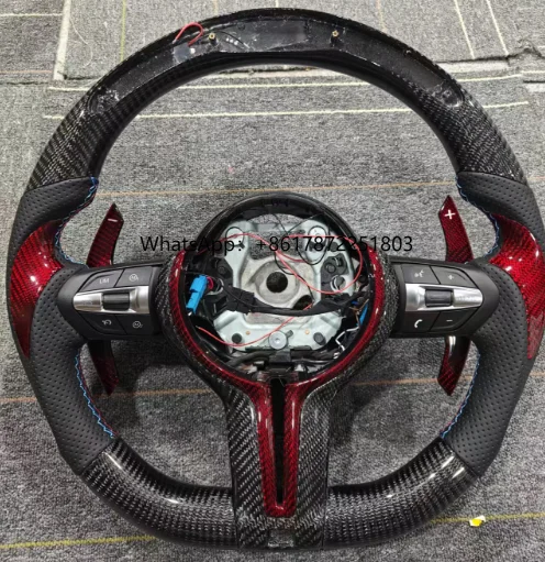 

Suitable for F10 F30 Black Sports Steering Wheel Leather Carbon M Sports Steering Wheel Original Factory