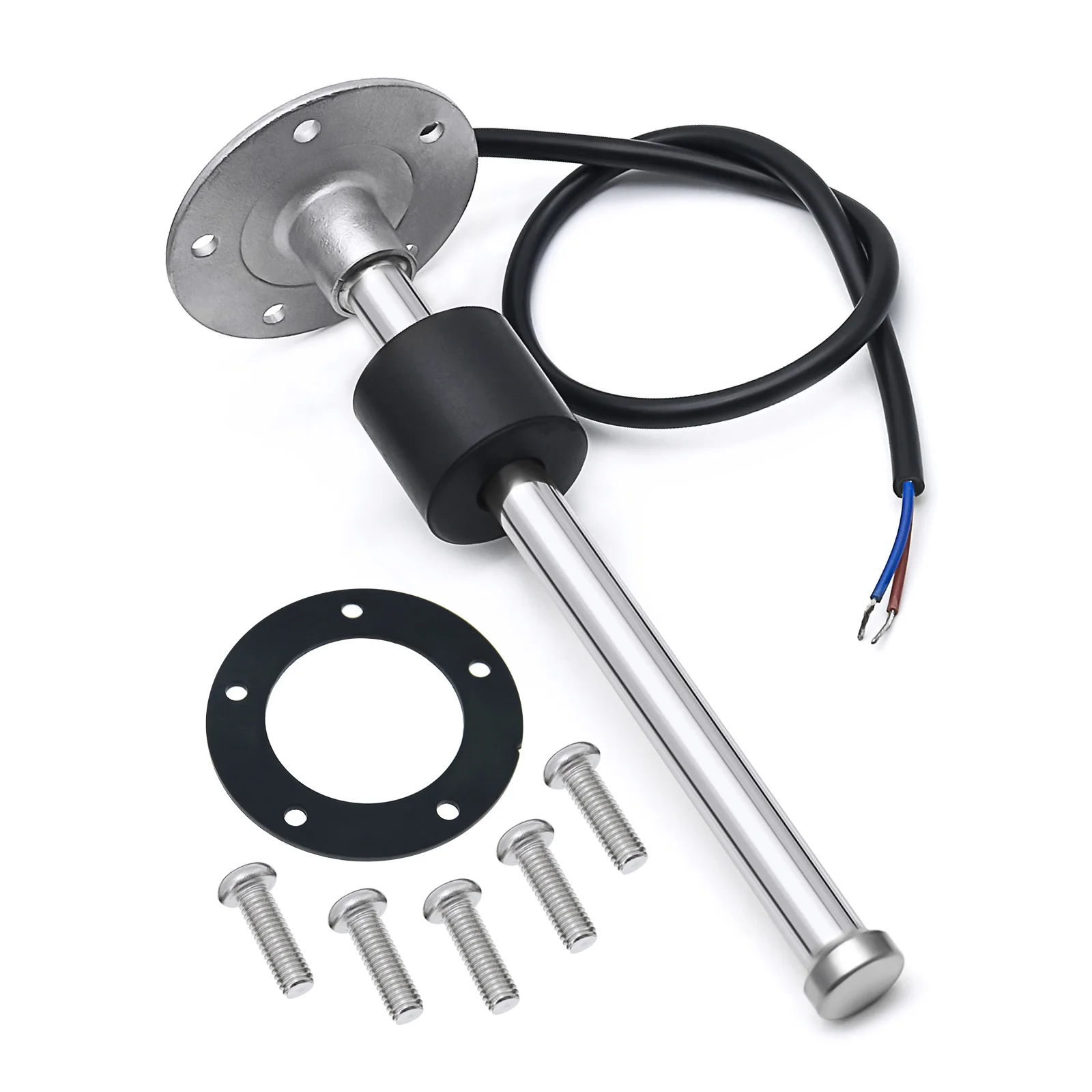 100-600mm Stainless Steel Marine Water Level Gauge Sensor Fit Boat Car Water Level Gauge Meter 0-190 ohm with Red Light custom