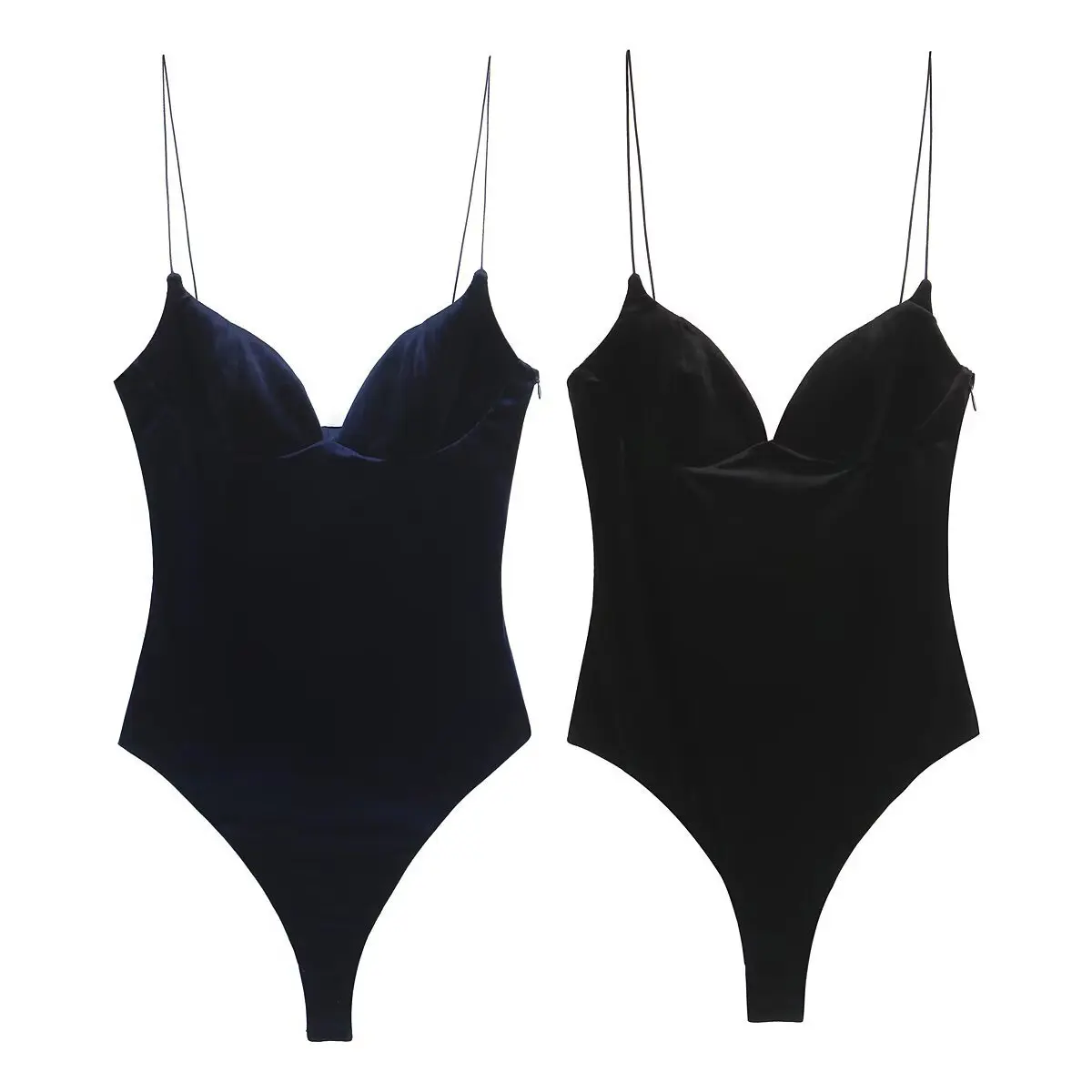 

Fashion Temperament Women's Clothing Velvet Light Luxury Temperament Suspender Onesie