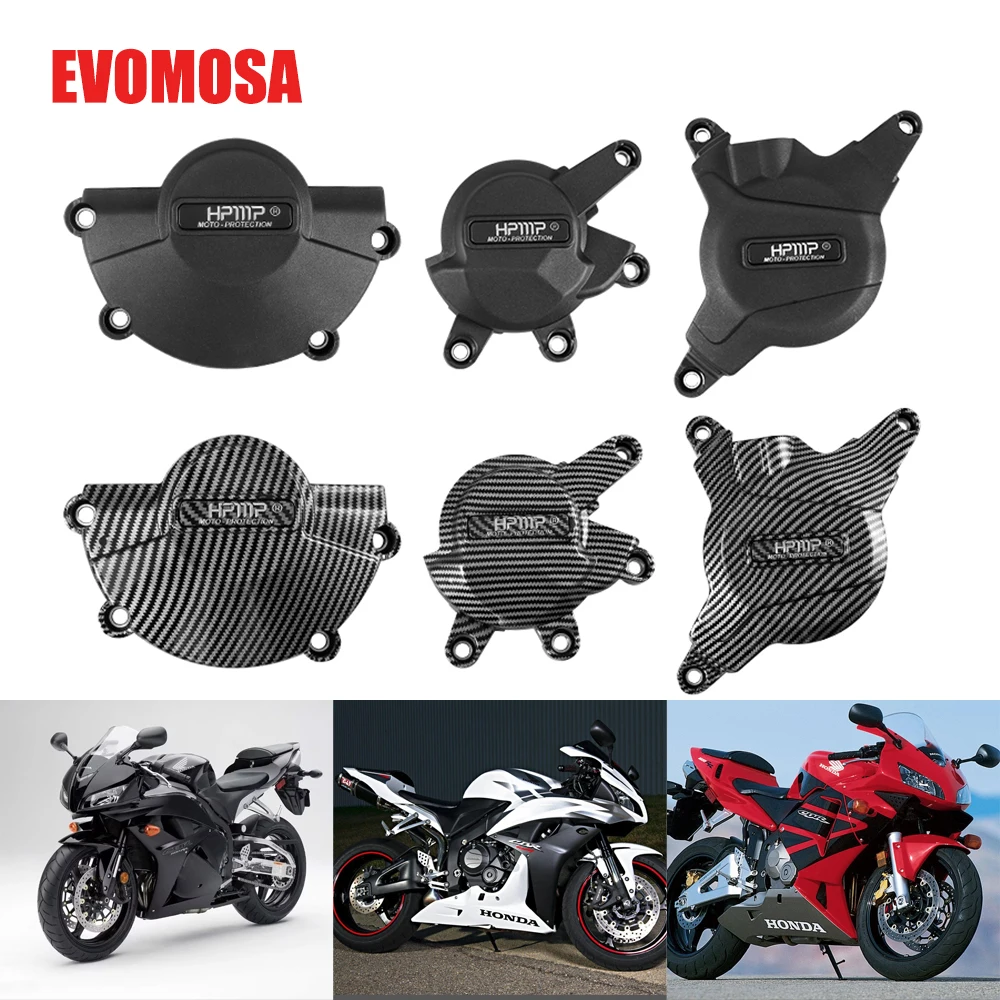 Motorcycle Engine Protection Cover For Honda CBR600RR CBR 600RR 2007-2024 Engines Protections Covers Set Fall Protection Cover