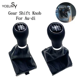 5 6 Speed Car Shift Gear Knob Shifter Lever Stick Knob Bushing For Audi A6 C6 (2004-2012) A4 S4 B8 8K A5 8T 8F Q5 8R 2007-2015