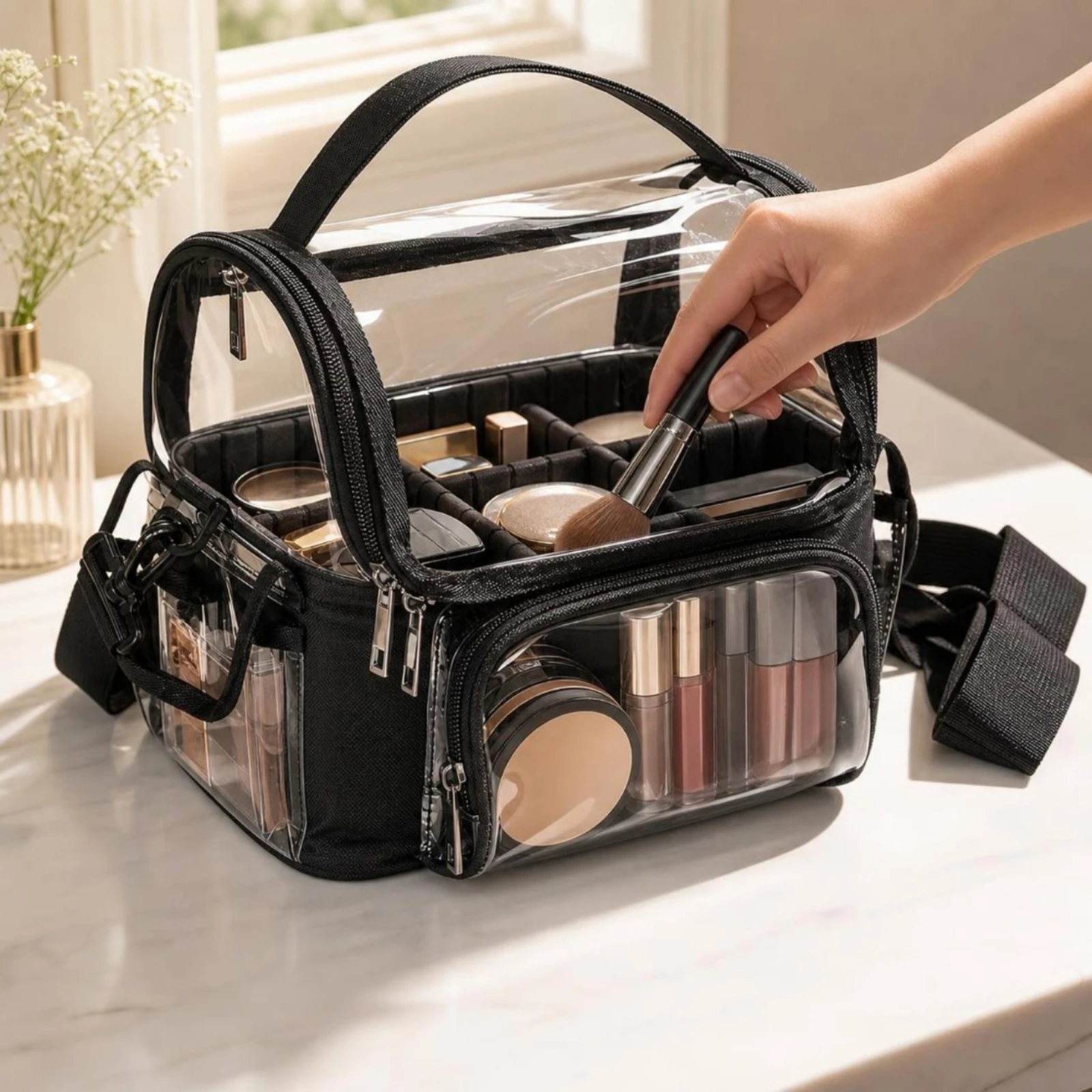 Transparent Makeup Bag Waterpr - Cosmetic Bags 评论和价格