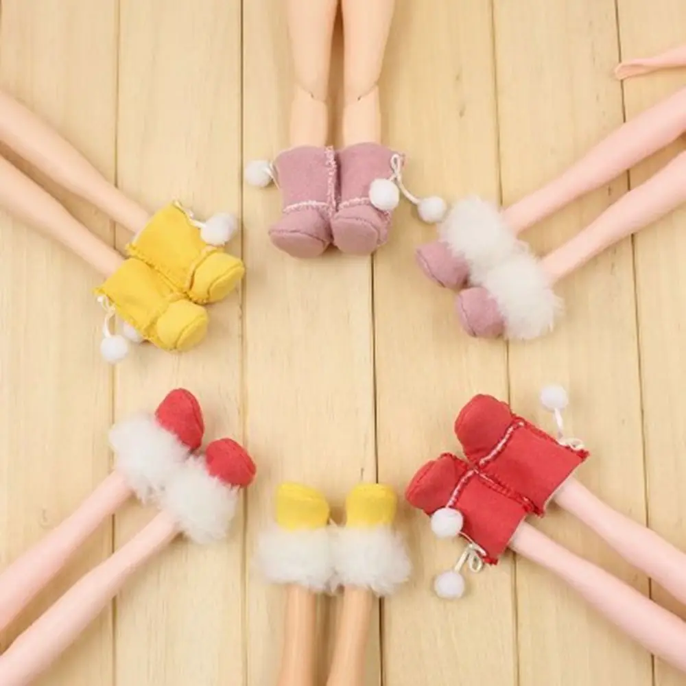 أحذية دمية عادية موضة أحذية الثلوج البلاستيكية لتقوم بها بنفسك دمى هدايا الملابس والاكسسوارات الترفيه فراء الأحذية لدمى ob24 لدمى أزون