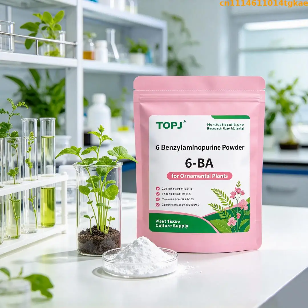 TOPJ Horticulture Research Raw Material 6-Benzylaminopurine Powder 6-BA for Plant Tissue Culture & Ornamental Plants
