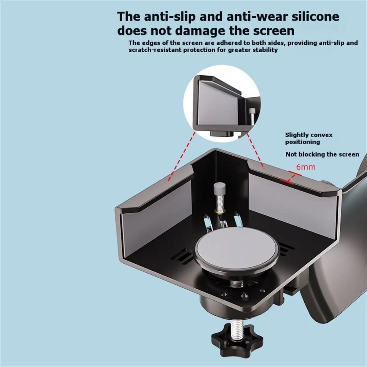 618 Mega Sale Monitor Headphone Stand Adjustable Clamp-on Headset Holder Earphone Hanger Under Desk Headset Stand