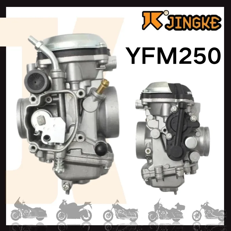 

JINGKE Carburetor For Yamaha Bear Tracker 250 YFM250 Big Bear 350 Tracker YFM350 YFM350FW 4X4 4 WU-14901-00-00 1999-2004 ATV