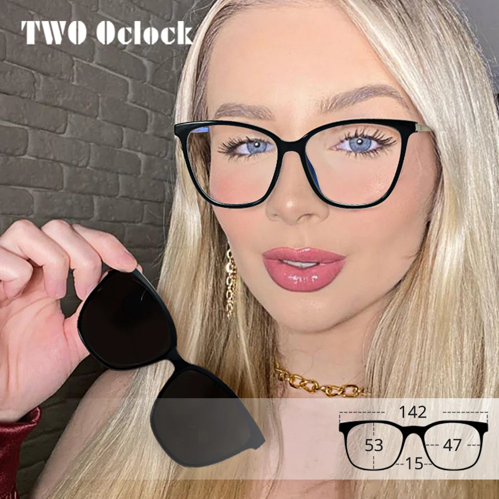 

Outdoor Polarized Sunglasses Women Magnetic Clip-on Eyeglass frames Women's Glasses Frames Female Luxury Designer 2025 Eyepieces