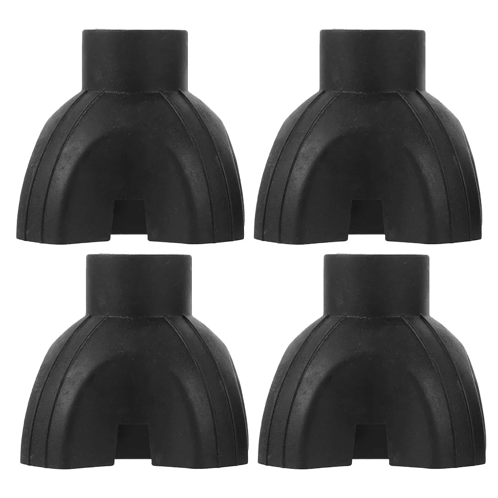 

4pcs Self Standing Tip Non Skid Rubber Walking Heavy Duty Floor Protection Universal Fit Replacement Tips For Walking Sticks Non
