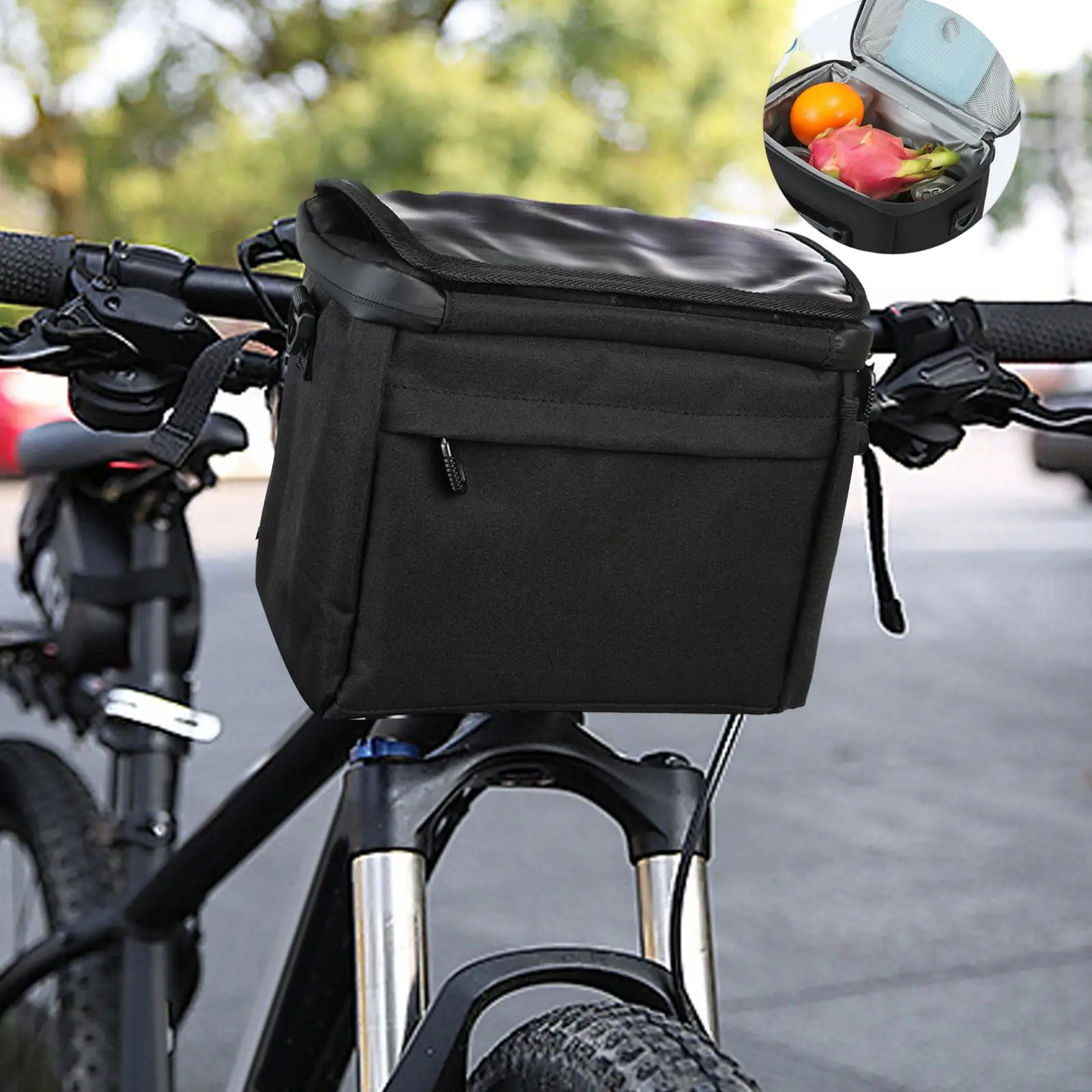 

Сумка на руль велосипеда Изолированная передняя сумка для велосипедной корзины Многоцелевое хранилище на 6 л