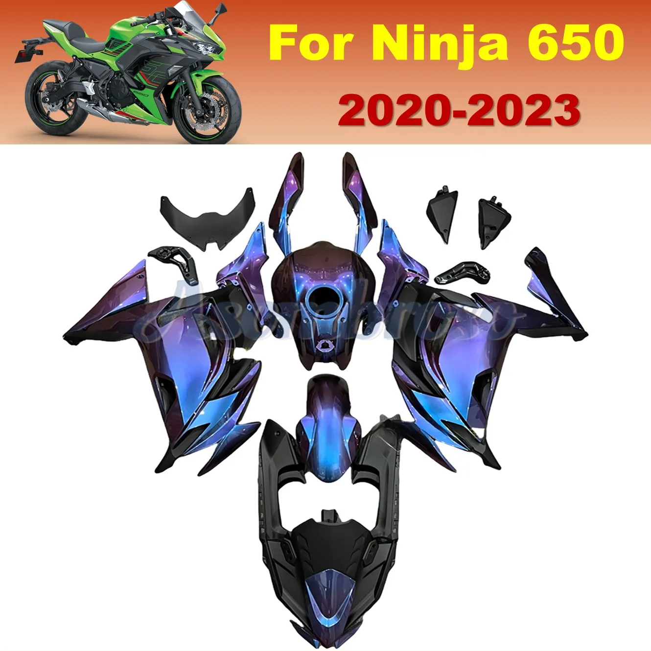 Injection Fairing For Ninja650 2020 2021 2022 2023 ER-6F NINJA 650 Gradient Colour Fairing Bodykits