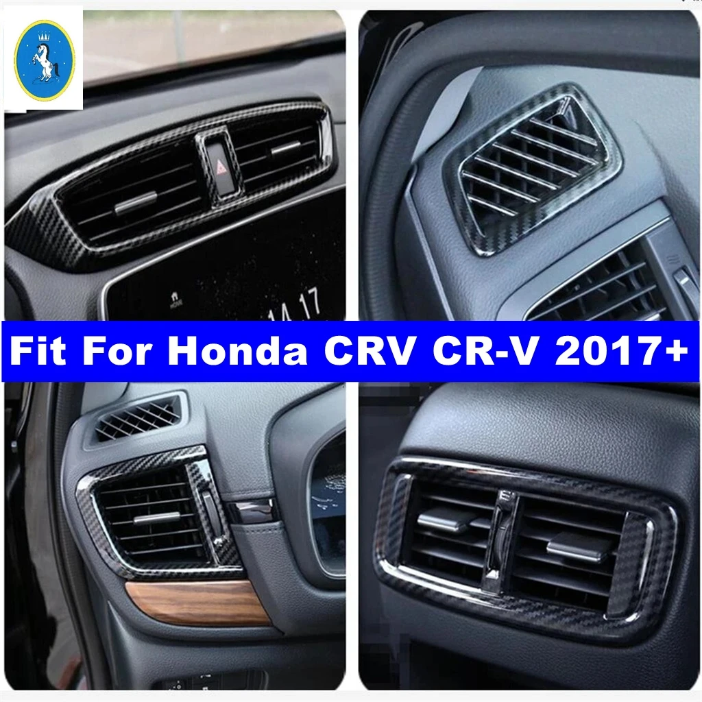 

Carbon Fiber Car Dashboard Air AC Vent Outlet Armrest Box Cover Trim For Honda CRV CR-V 2017 - 2020 Accessories Interior Refit