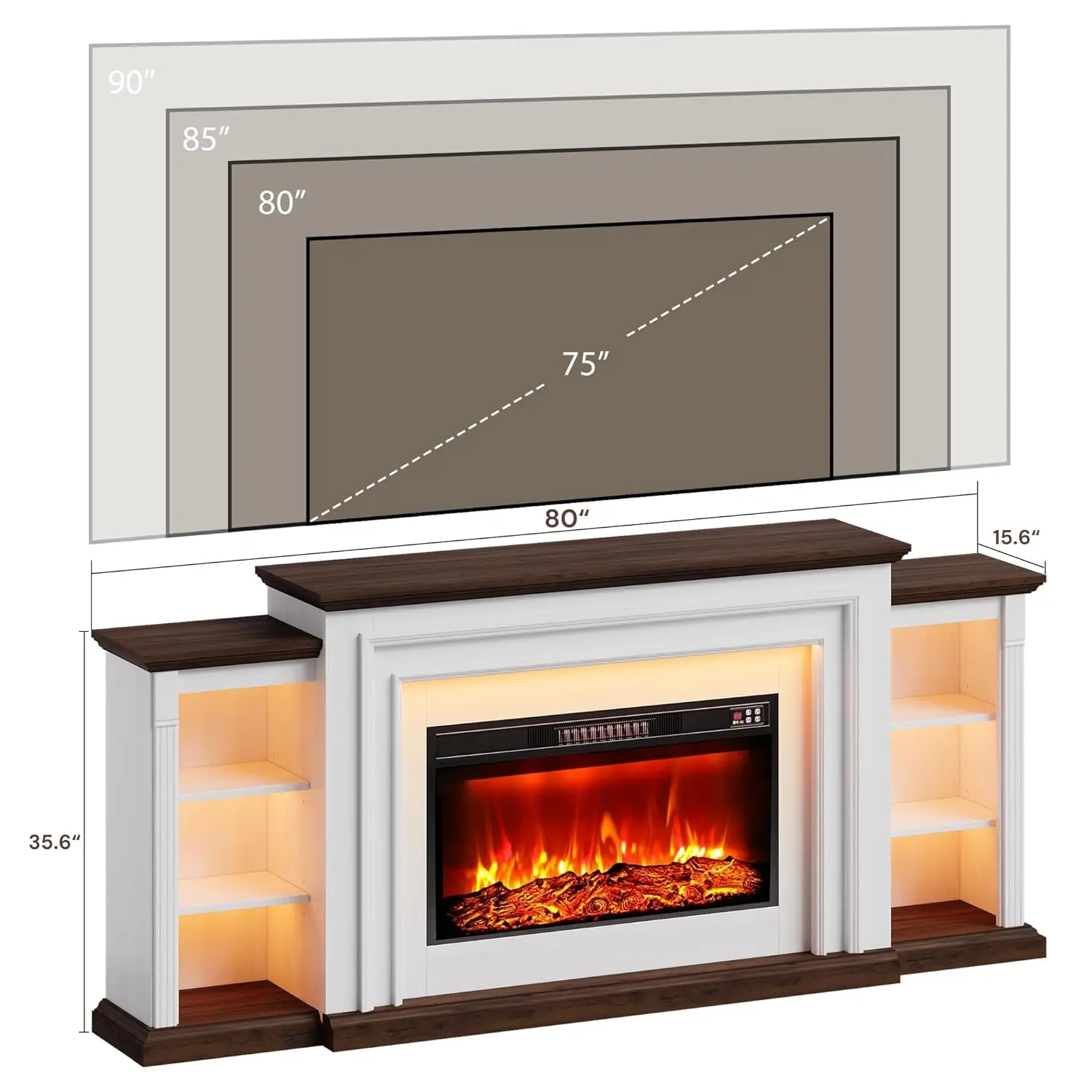 Thumbnail 3 - #19 Best Electric Fireplace Heaters to Buy In 2026
