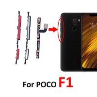For Xiaomi Poco Pocophone F1 Phone New Power Volume Button On Off Up Down Key Internal Flex Cable Part For POCO F1