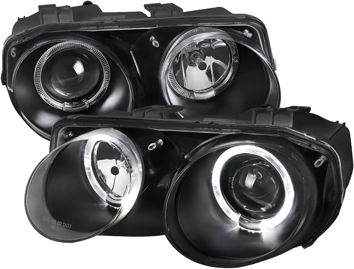 Projector Headlights Compatible with 1998-2001 Integra 2-Door/4-Door, Left and Right Pair Headlamp Assembly
