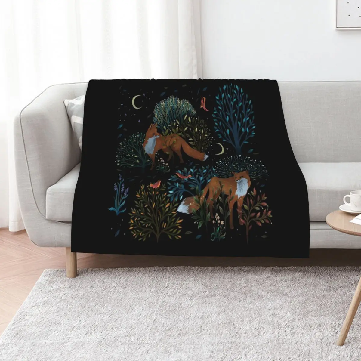 

Forest Fox Throw Blanket For Baby christmas decoration halloween Blankets For Sofas Blankets