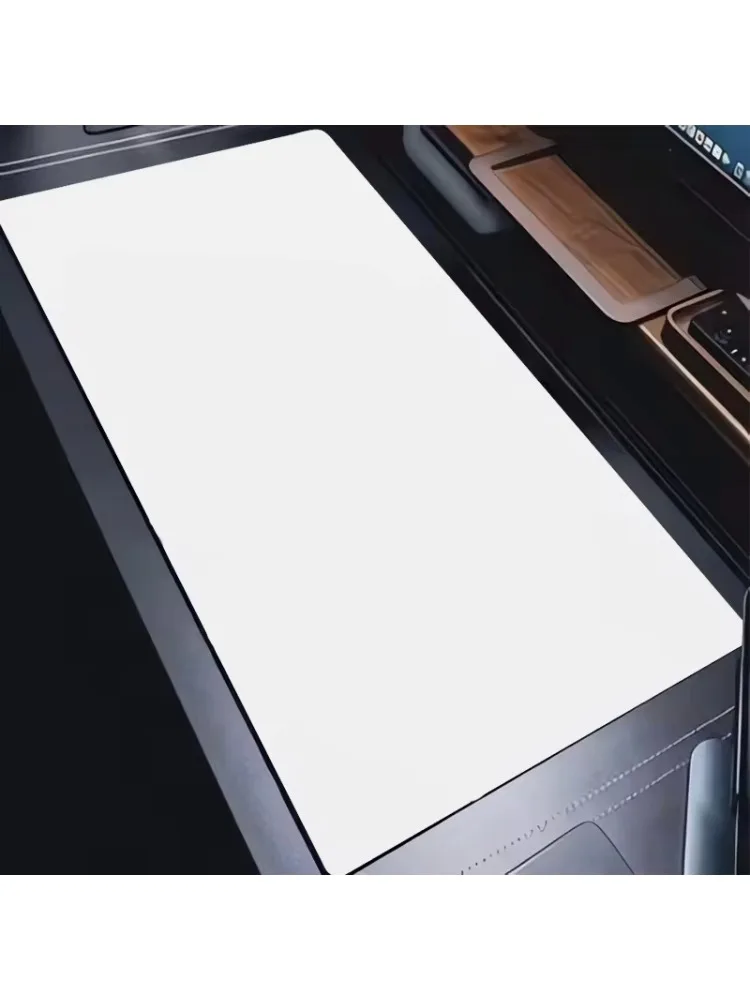 Tapis de souris blanc accessoire de jeu XXL bords cousus longs tapis de bureau HD antidérapant ordinateur tapis de clavier étendu pour tapis de souris d'ordinateur portable