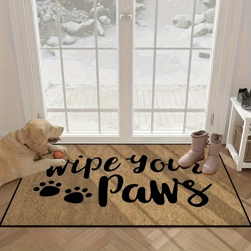 Wipe Your Paws Door Mat Non-slip Carpet Bedroom Entrance Doormats Home Decoration Washable Kitchen Bathroom Balcony Floor Rug