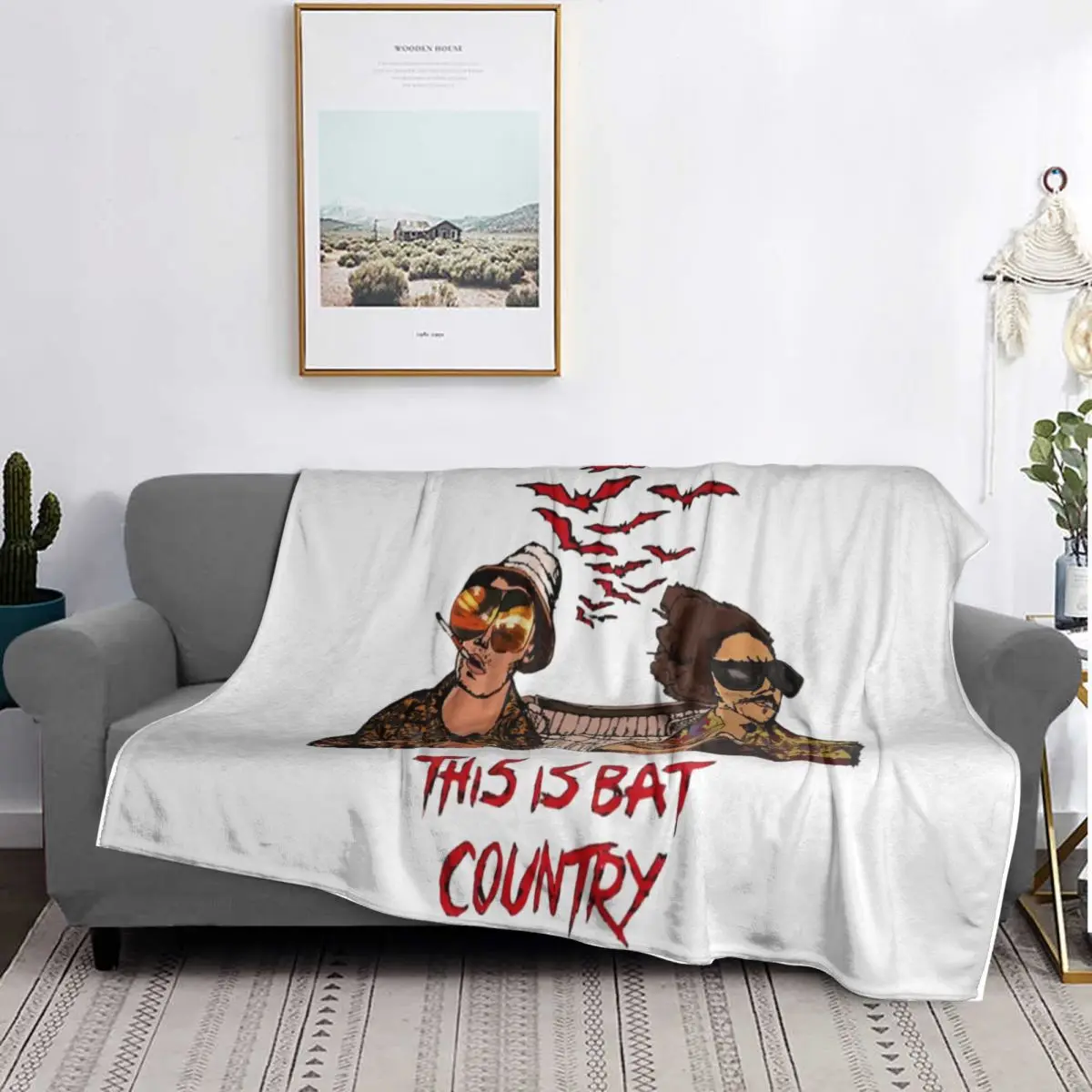 

Fear And Loathing In Las Vegas Art Blanket Soft Warm Flannel Throw Blanket Cover for Bed Living room Picnic Travel Home Sofa